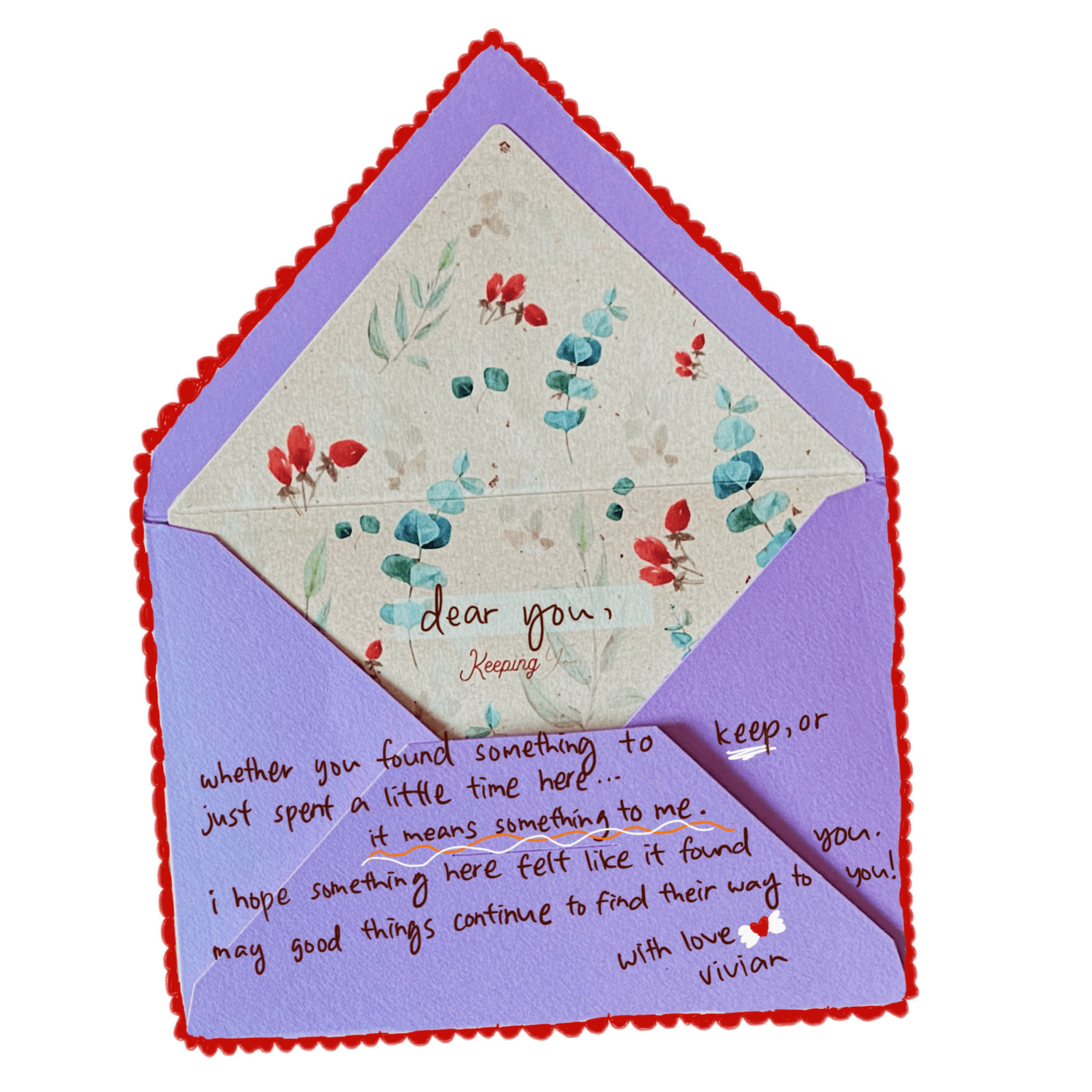 A note from Vivian — Keeping You